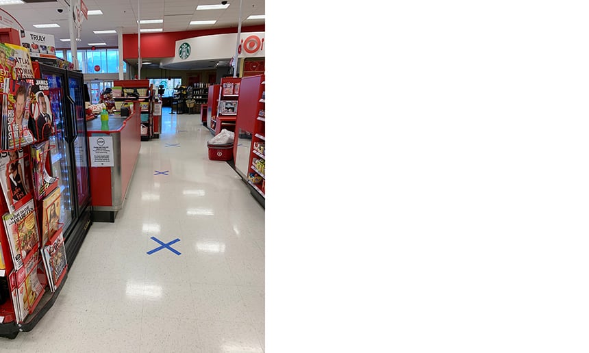 Social distancing_Target checkout FO