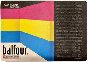Balfour mouse pad_InDesign shortcuts300
