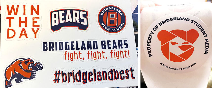 Bridgeland stickers 860